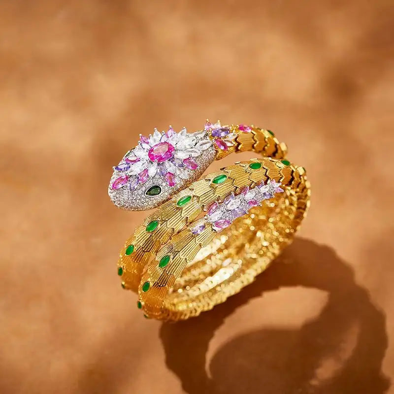 Snake Shape Zircon Jewelry Set