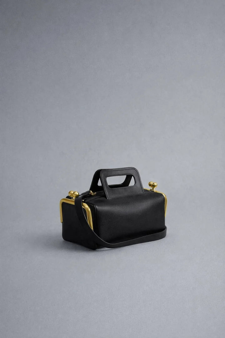 Kiss Lock Frame Shoulder Bag