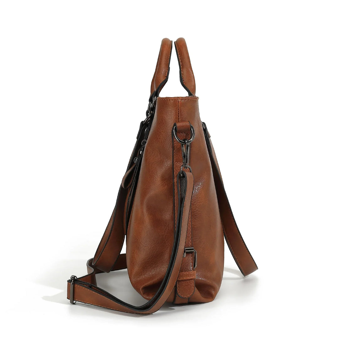 Retro Soft Leather Tote Handbag
