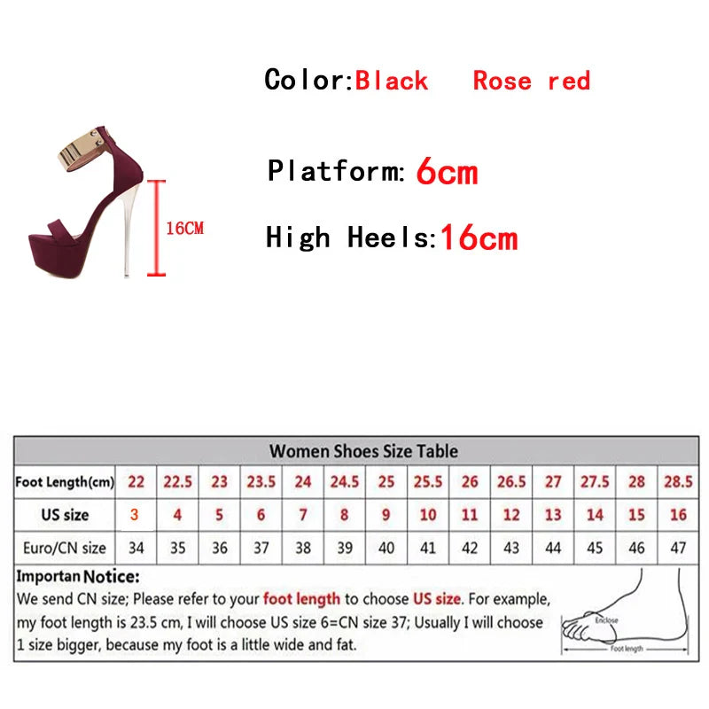 Platform High Heel Party Sandals