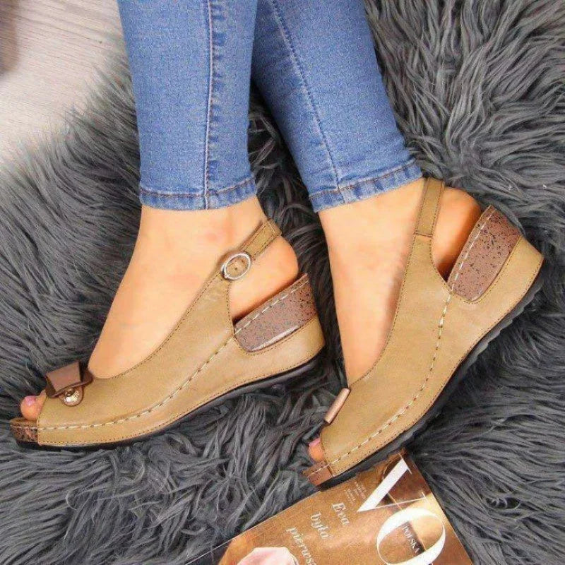 Platform Wedge Open Toe Sandals