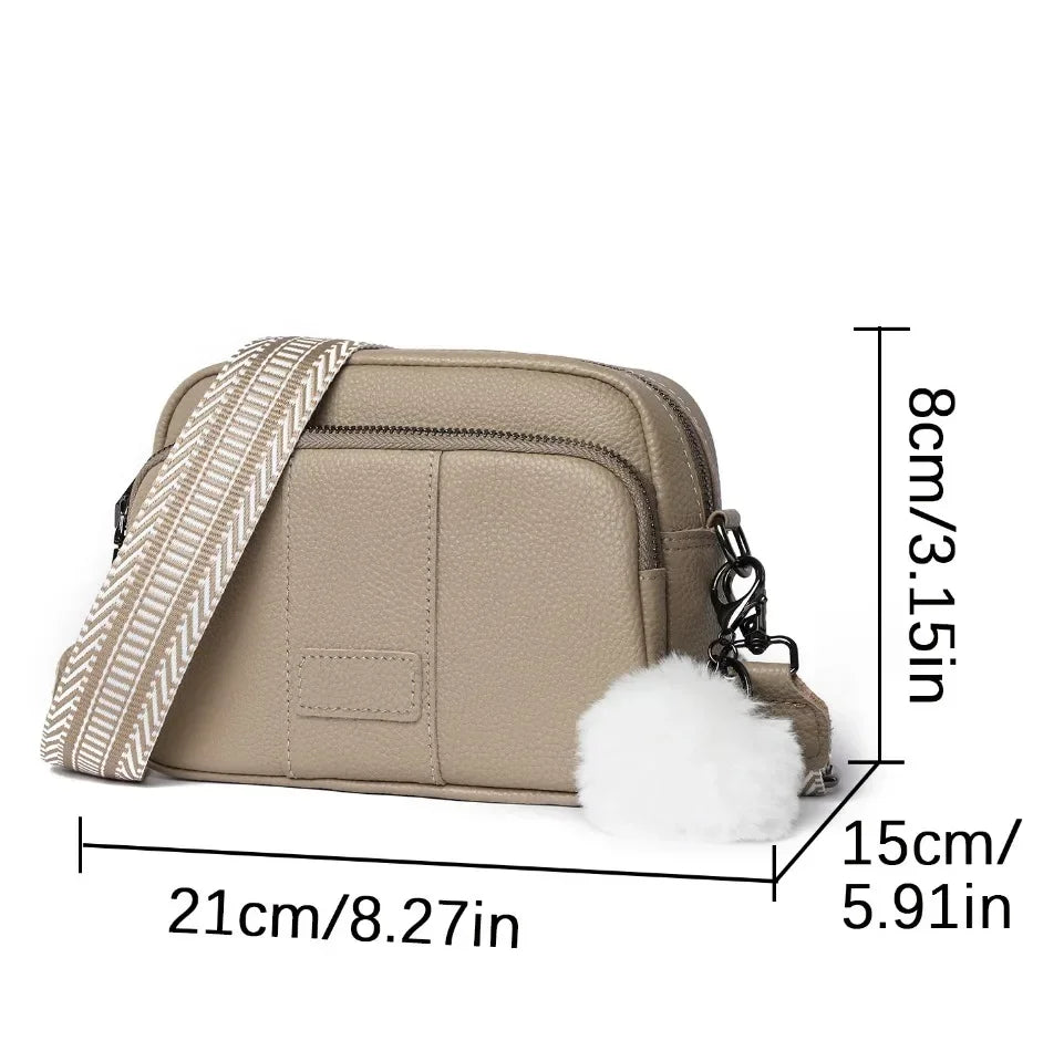 Genuine Leather Messenger Shoulder Bag