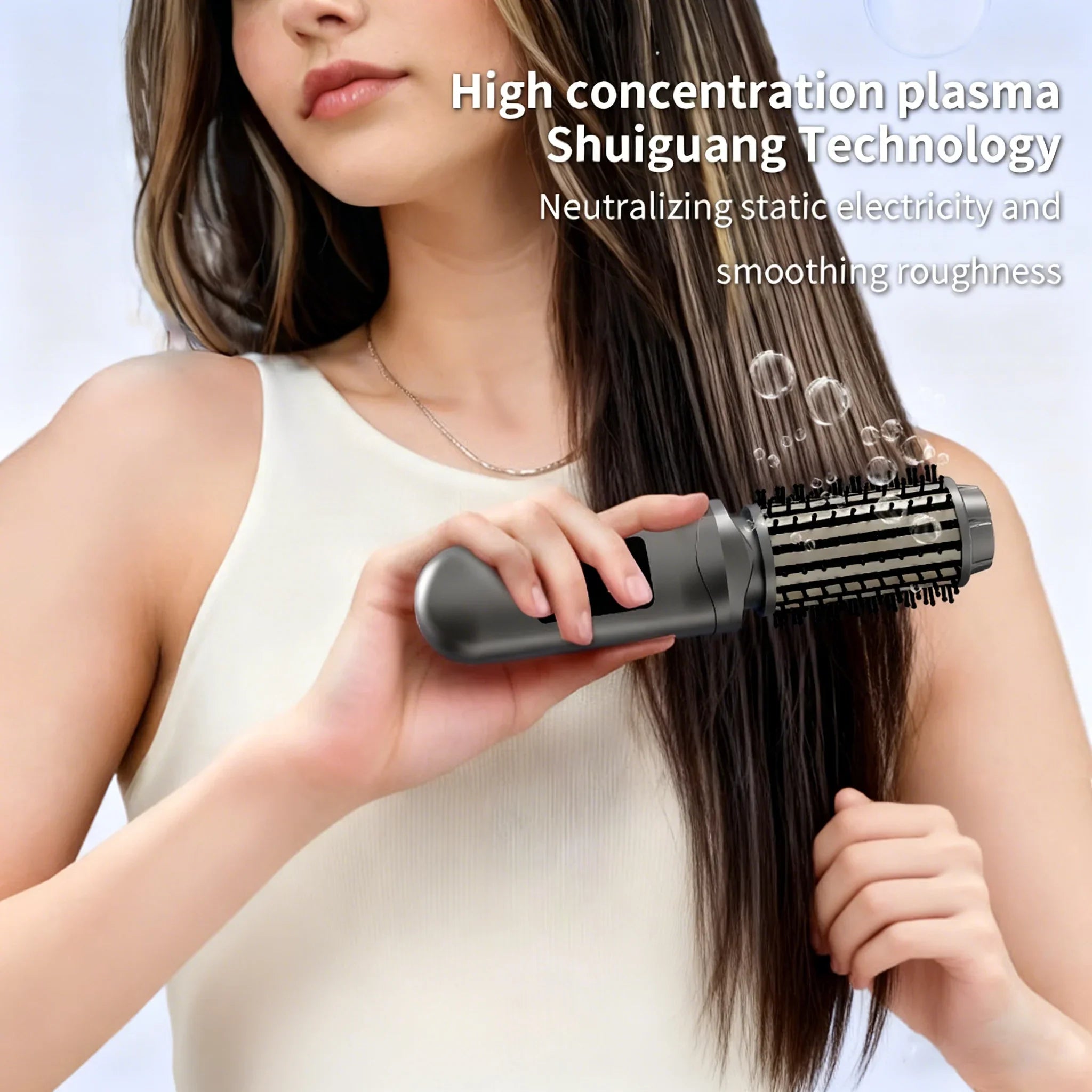 Cordless Hair Straightener Brush Tool