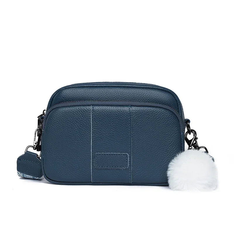 Genuine Leather Messenger Shoulder Bag