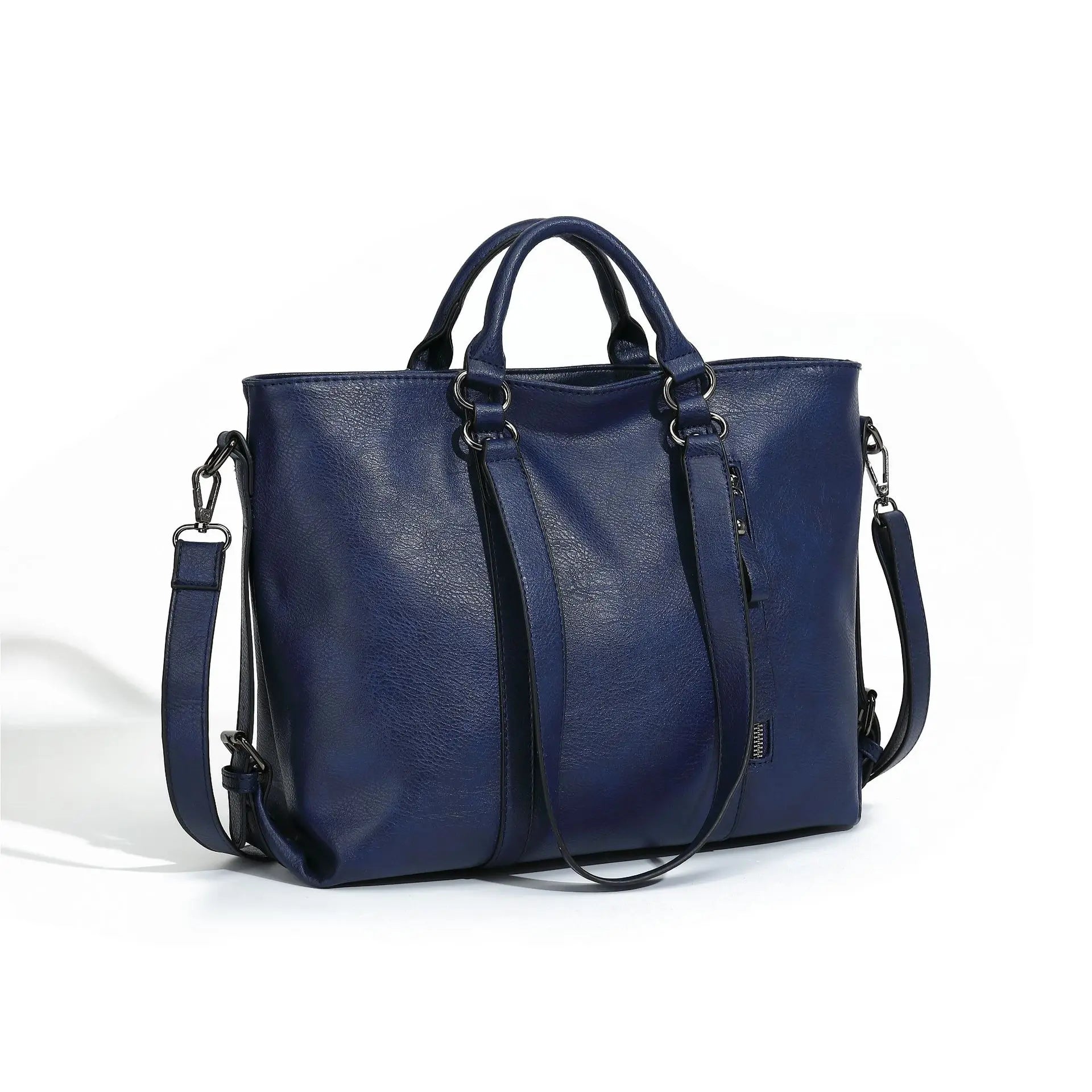 Retro Soft Leather Tote Handbag