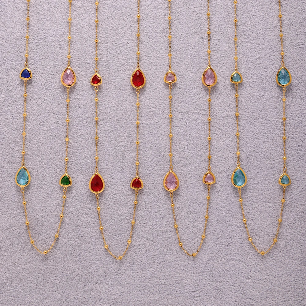 Water Drop Chain Pendant Necklace