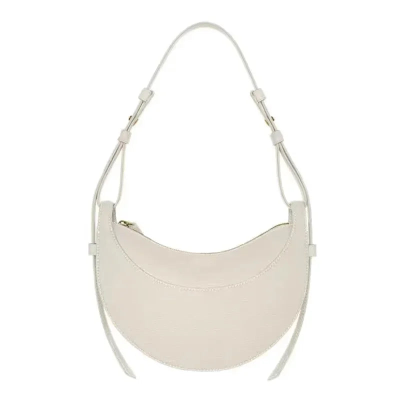 Crescent Zipper Shoulder Crossbody Bag