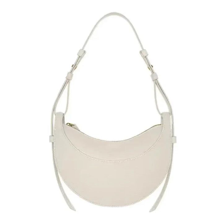 Crescent Zipper Shoulder Crossbody Bag