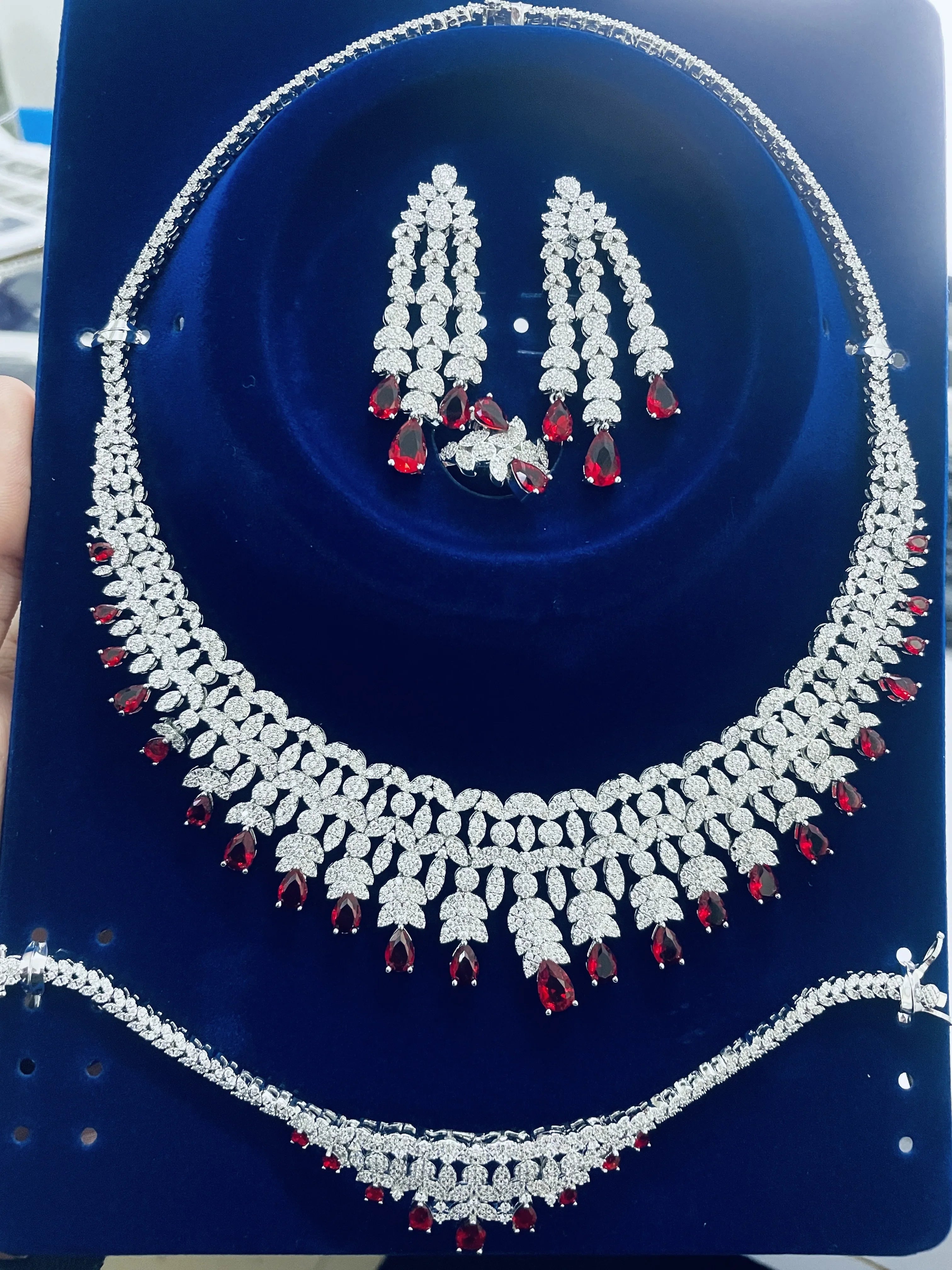 Crystal Wedding Jewelry Set
