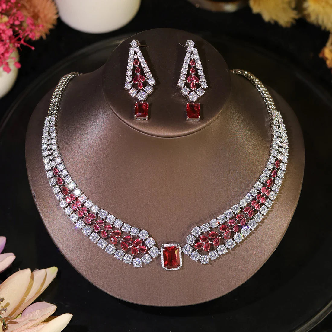 Crystal Wedding Jewelry Set