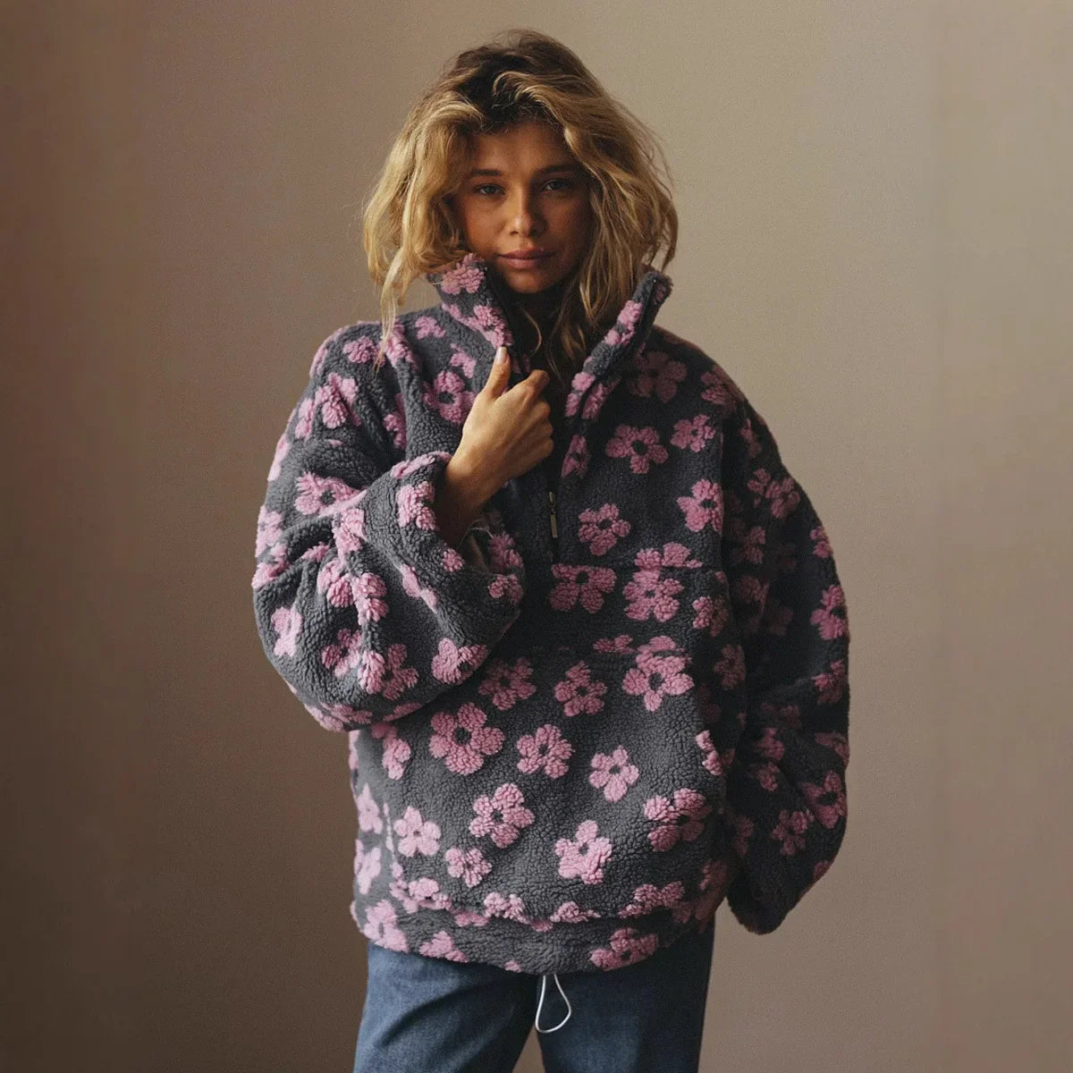 Warm Fleece Winter Hoodie Women