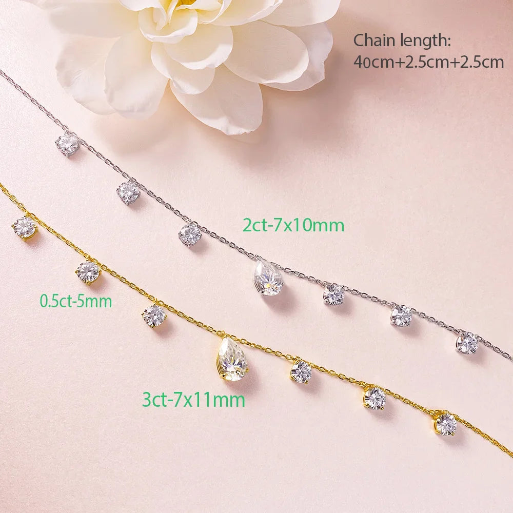 Moissanite Water Drop Necklace