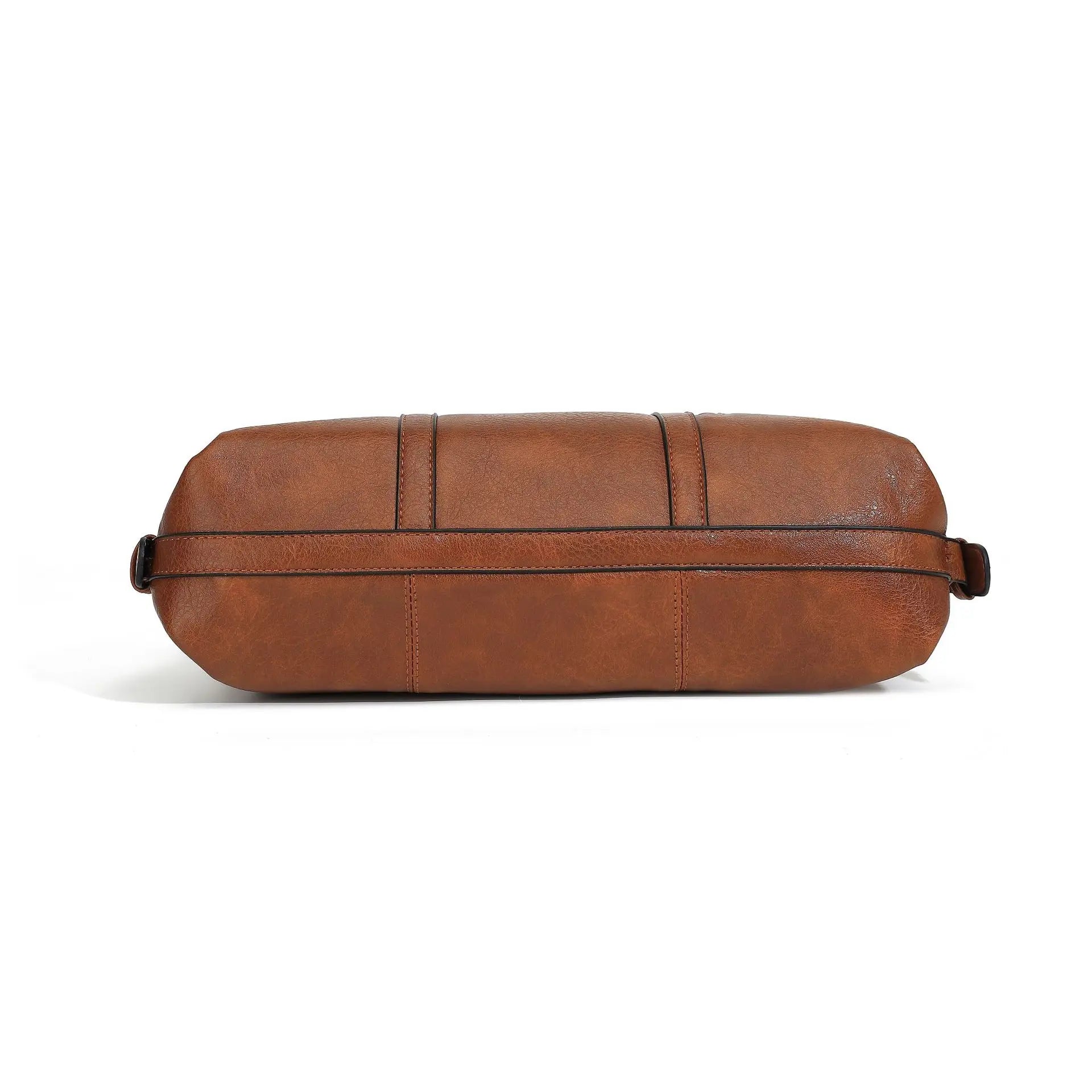 Retro Soft Leather Tote Handbag