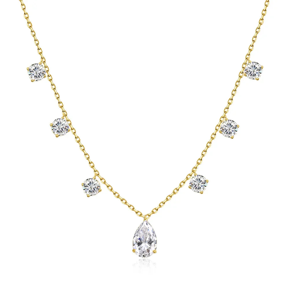 Moissanite Water Drop Necklace