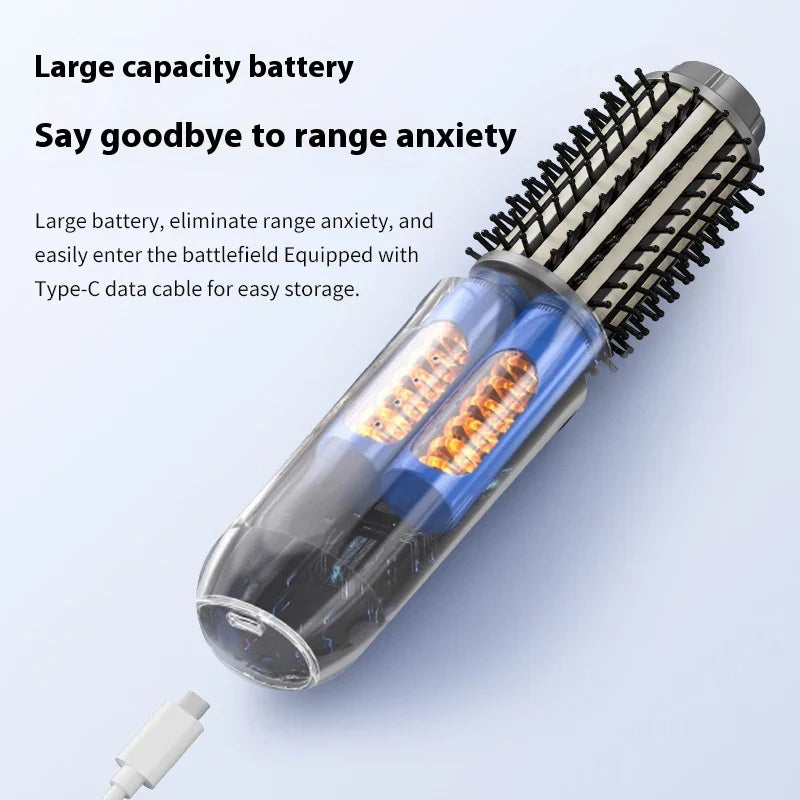 Cordless Hair Straightener Brush Tool
