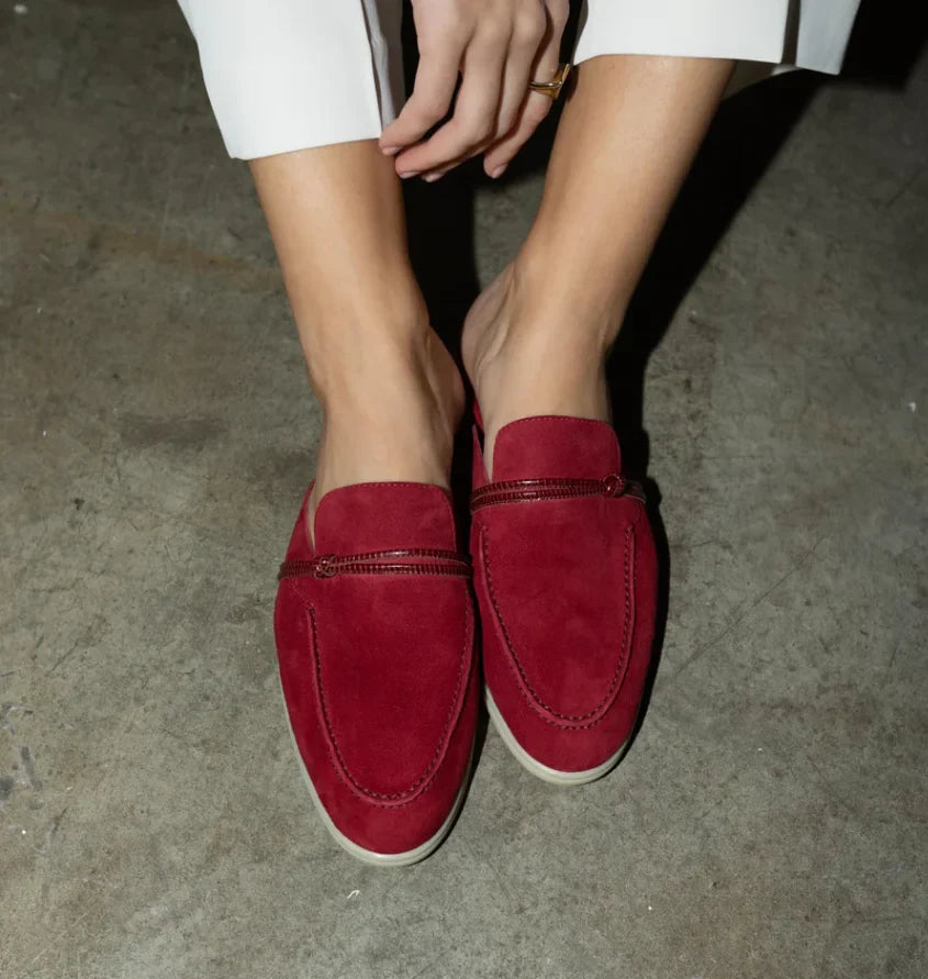 Tassel Suede Slip On Loafers