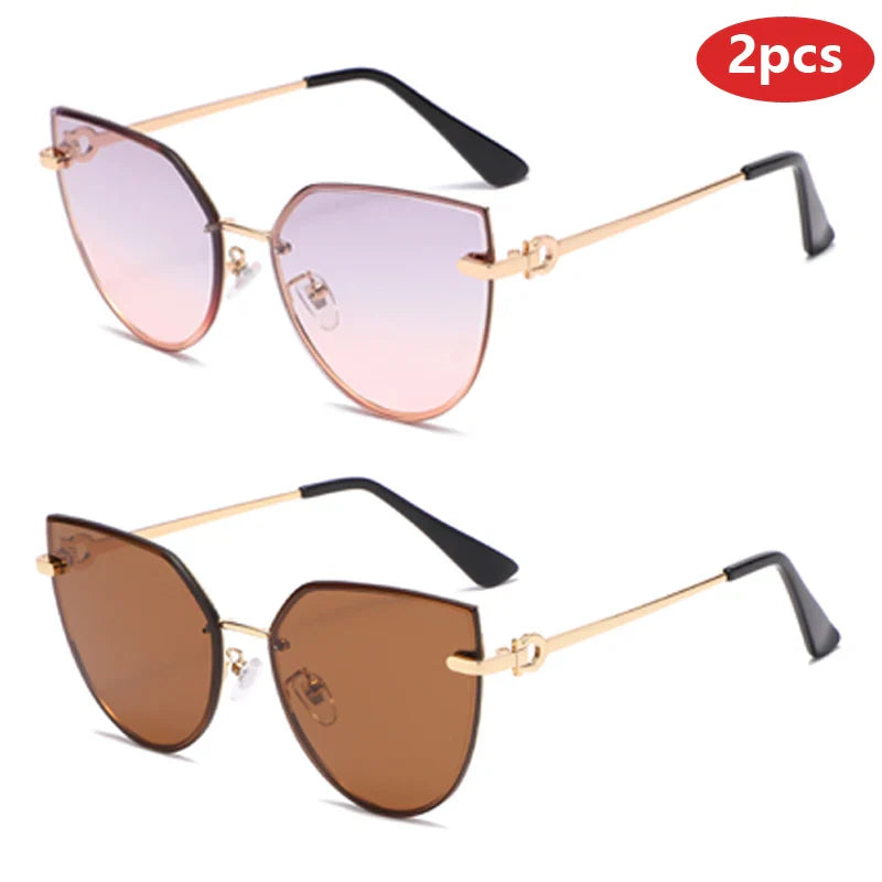Cat Eye Gradient Sunglasses Women