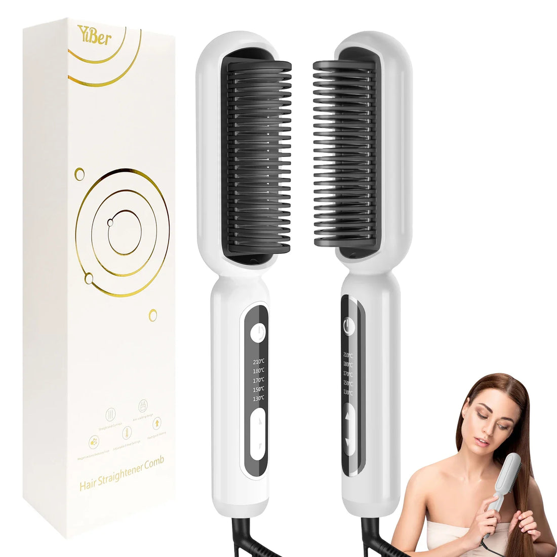 Fast Heating Hair Straightening Comb