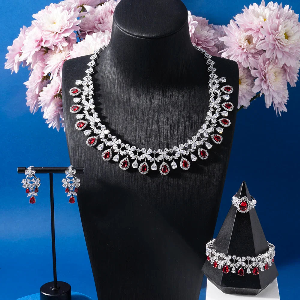 Colorful Zirconia Jewelry Set