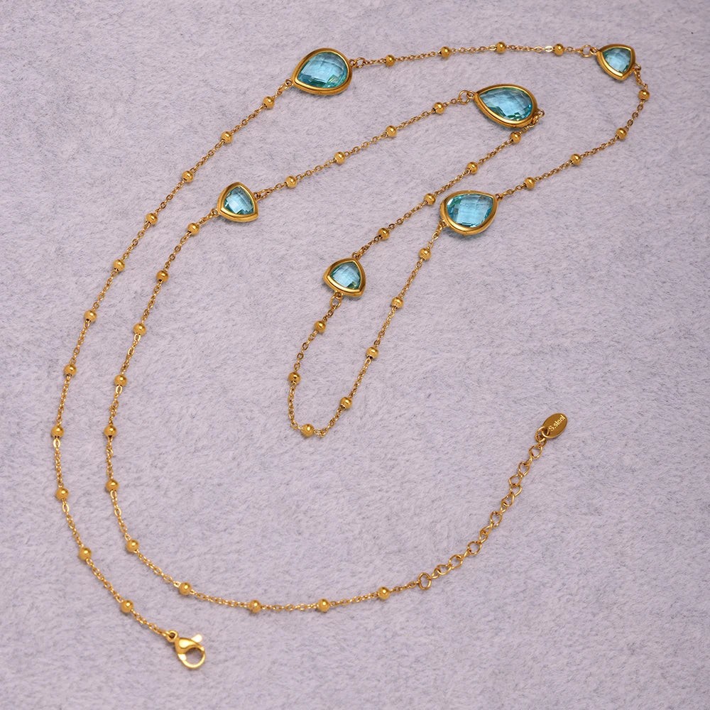 Water Drop Chain Pendant Necklace