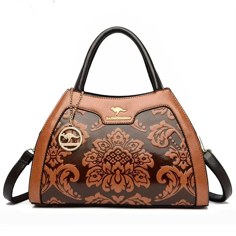 Large Capacity Leather Shoulder Bag