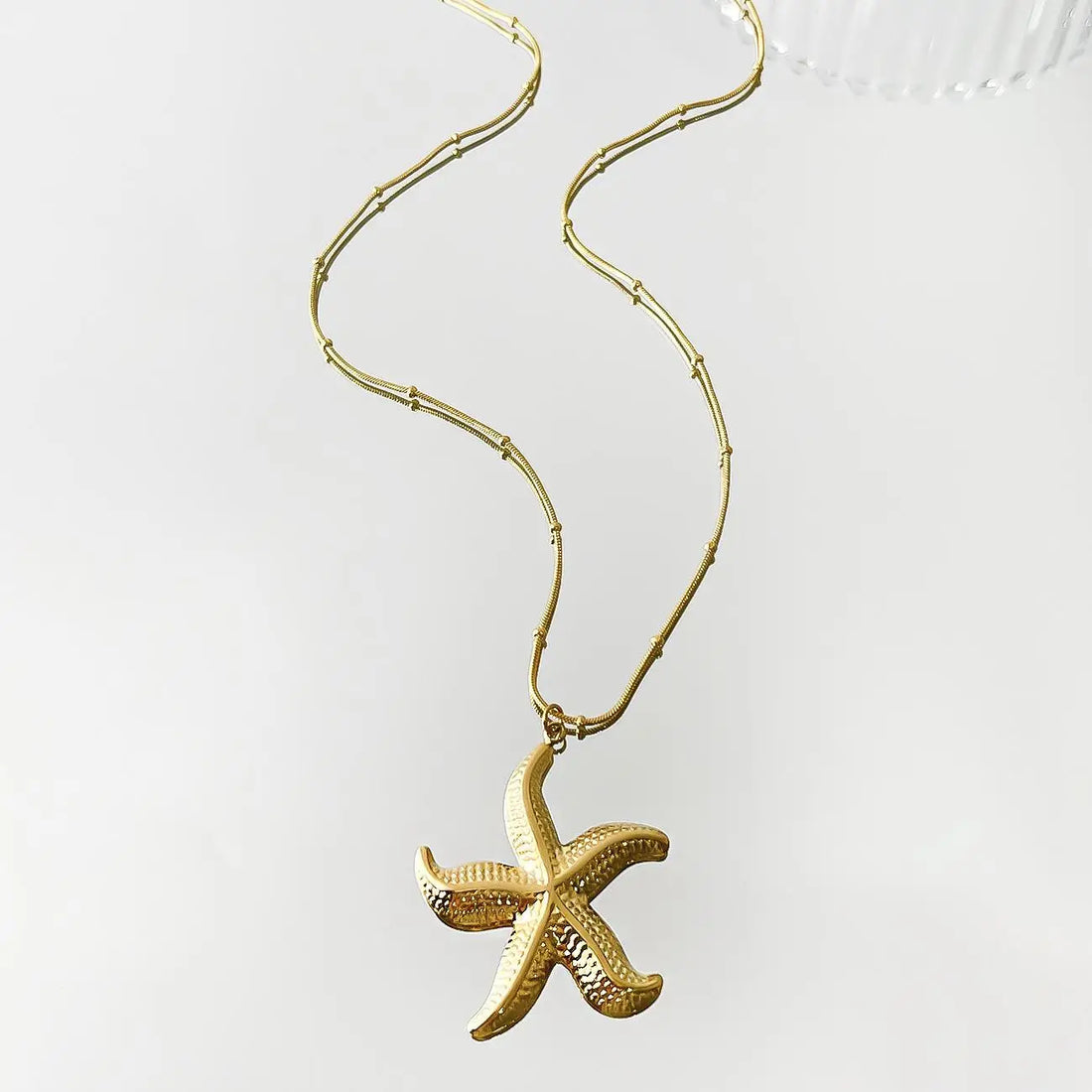 Starfish Shell Pendant Necklace