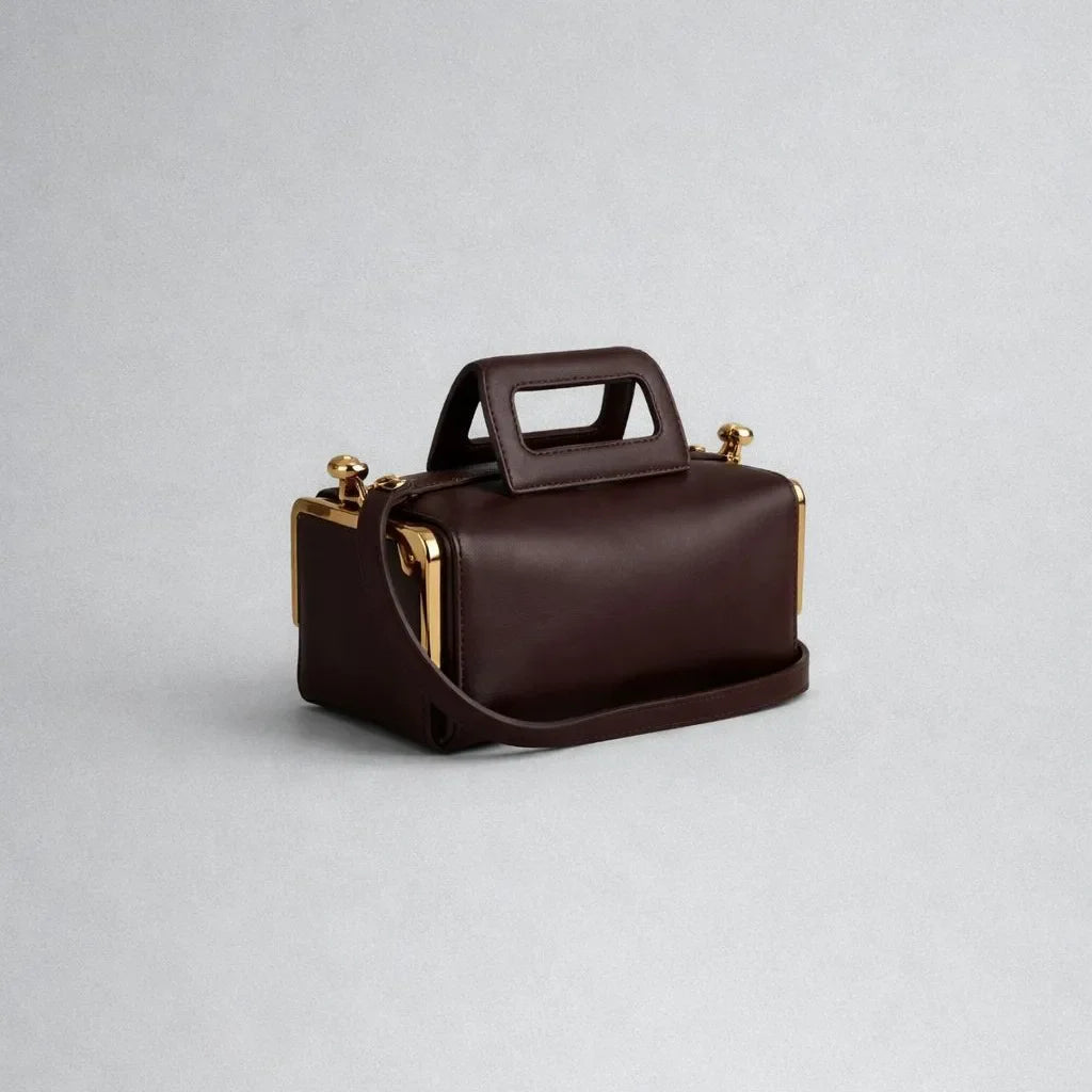 Kiss Lock Frame Shoulder Bag