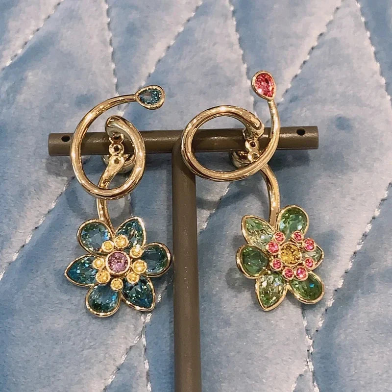 Flower Crystal Jewelry Set