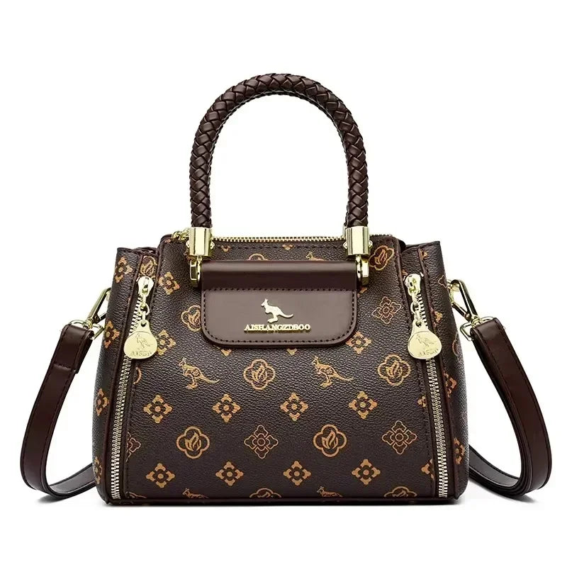 Large Capacity Leather Shoulder Bag