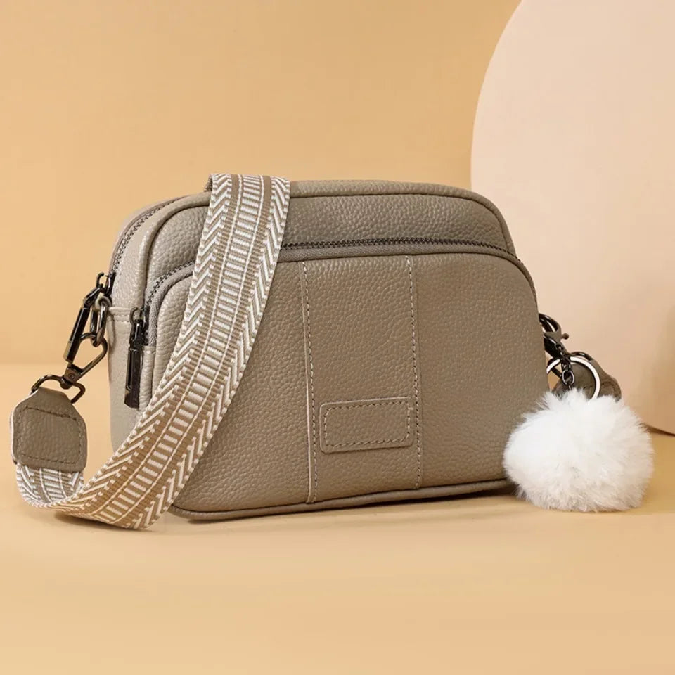 Genuine Leather Messenger Shoulder Bag