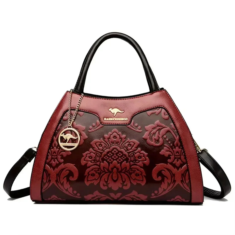 Large Capacity Leather Shoulder Bag