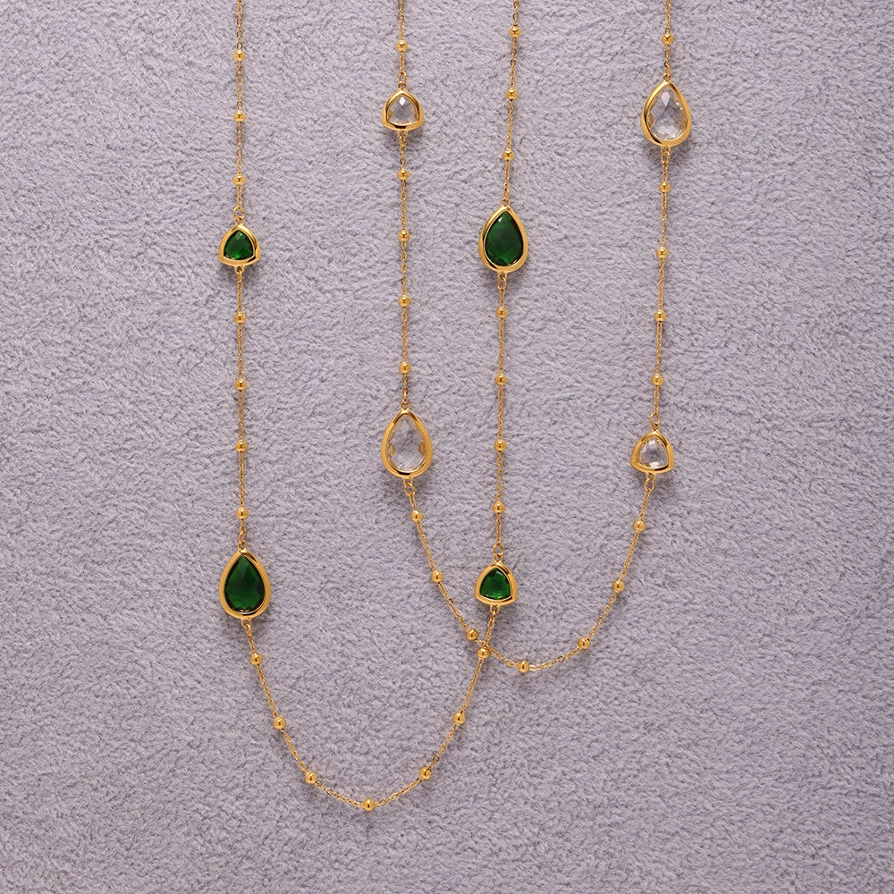 Water Drop Chain Pendant Necklace