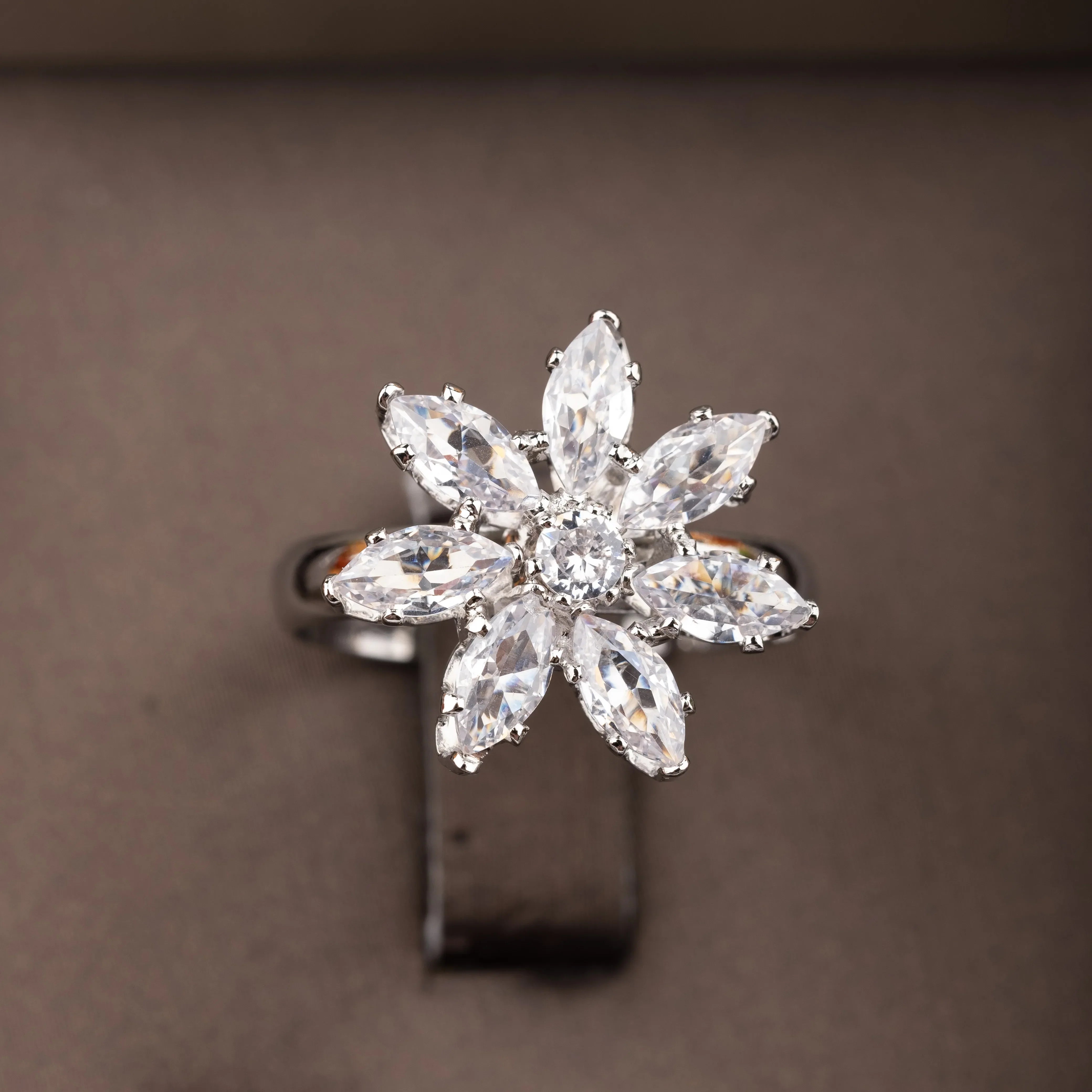 Flower Zirconia Jewelry Set