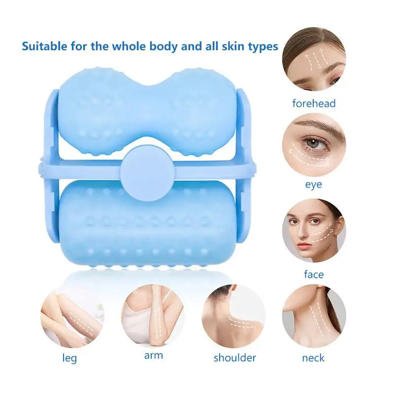 Double Roller Cooling Face Massager