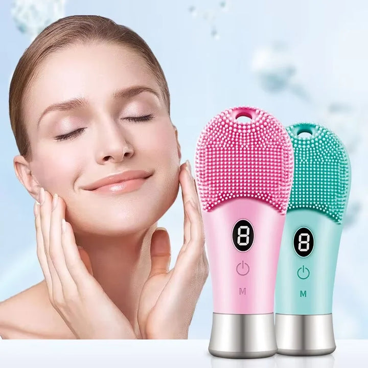 Electric Facial Cleansing Brush Tool