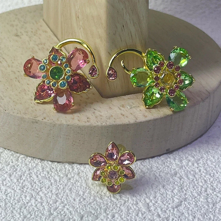Flower Crystal Jewelry Set