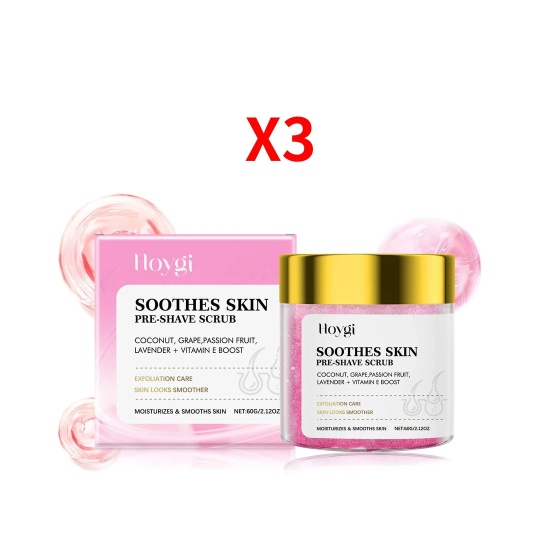Pre Shave Exfoliating Skin Scrub