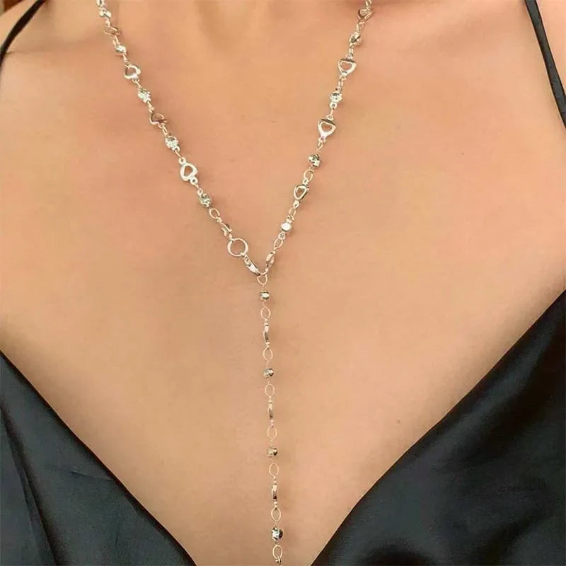 Colorful Crystal Tassel Choker