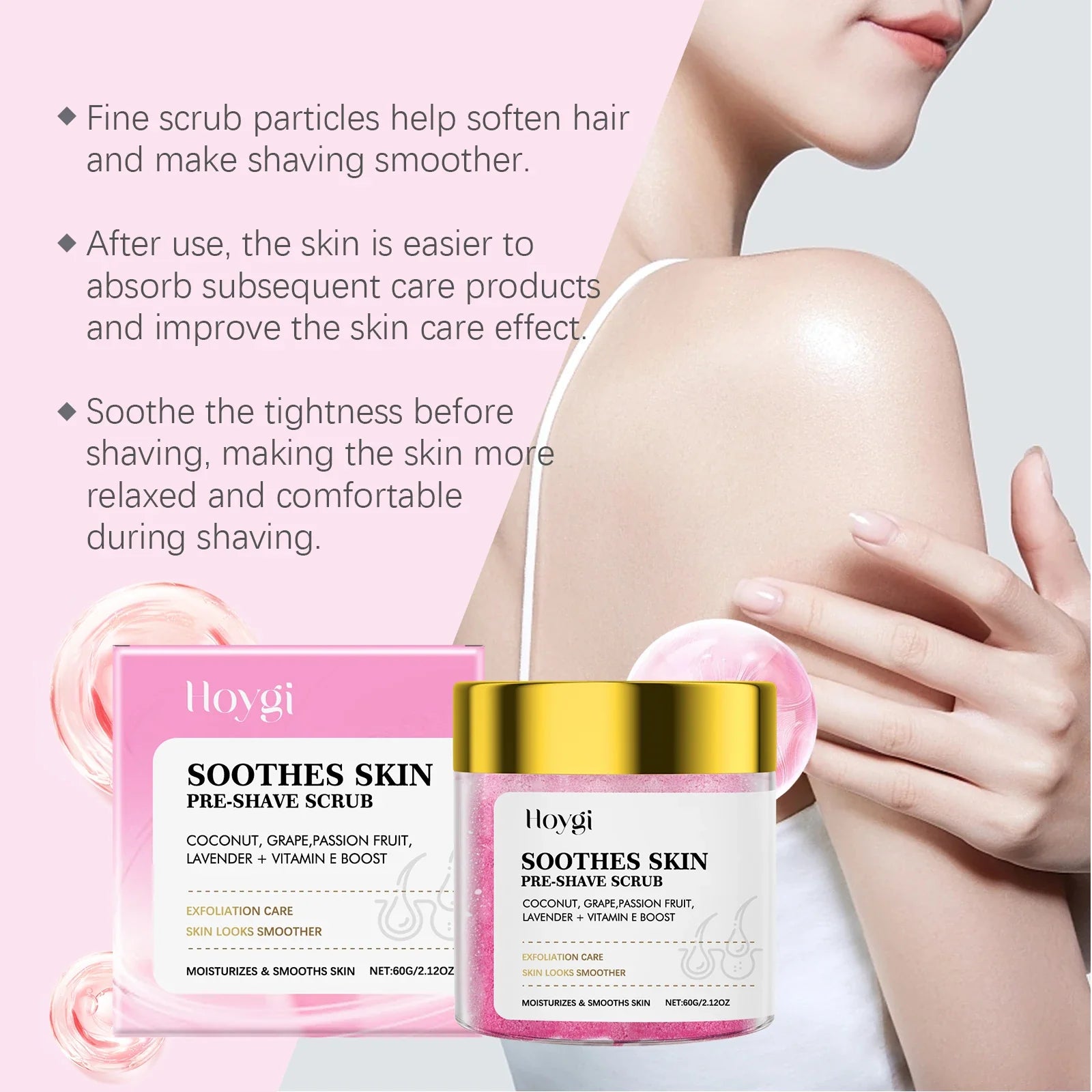 Pre Shave Exfoliating Skin Scrub