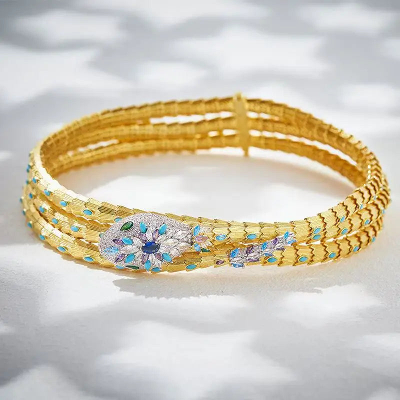 Snake Shape Zircon Jewelry Set