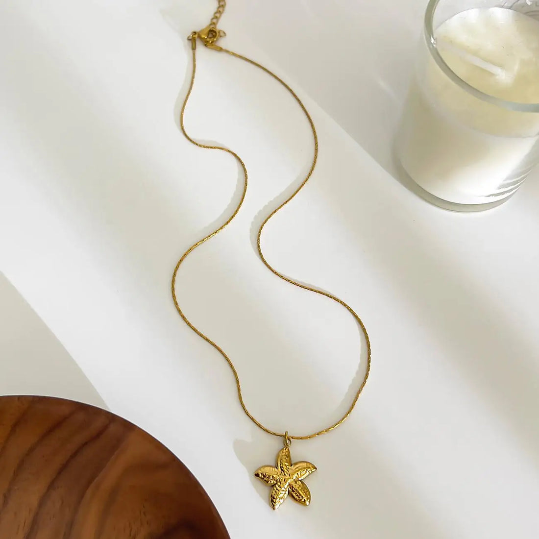 Starfish Shell Pendant Necklace