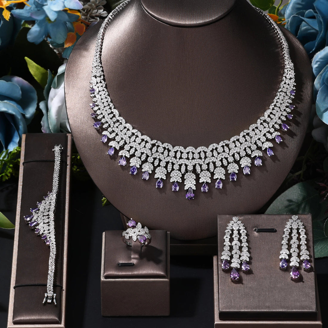 Crystal Wedding Jewelry Set