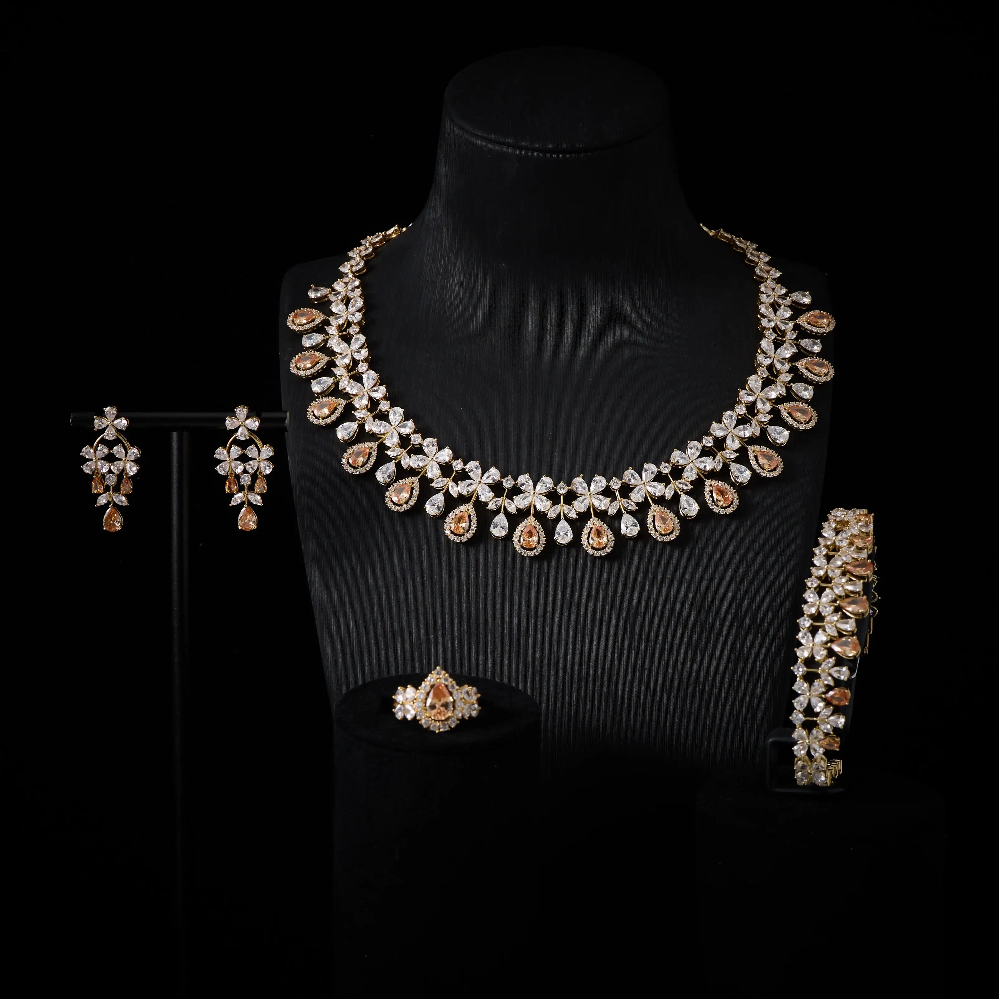 Colorful Zirconia Jewelry Set
