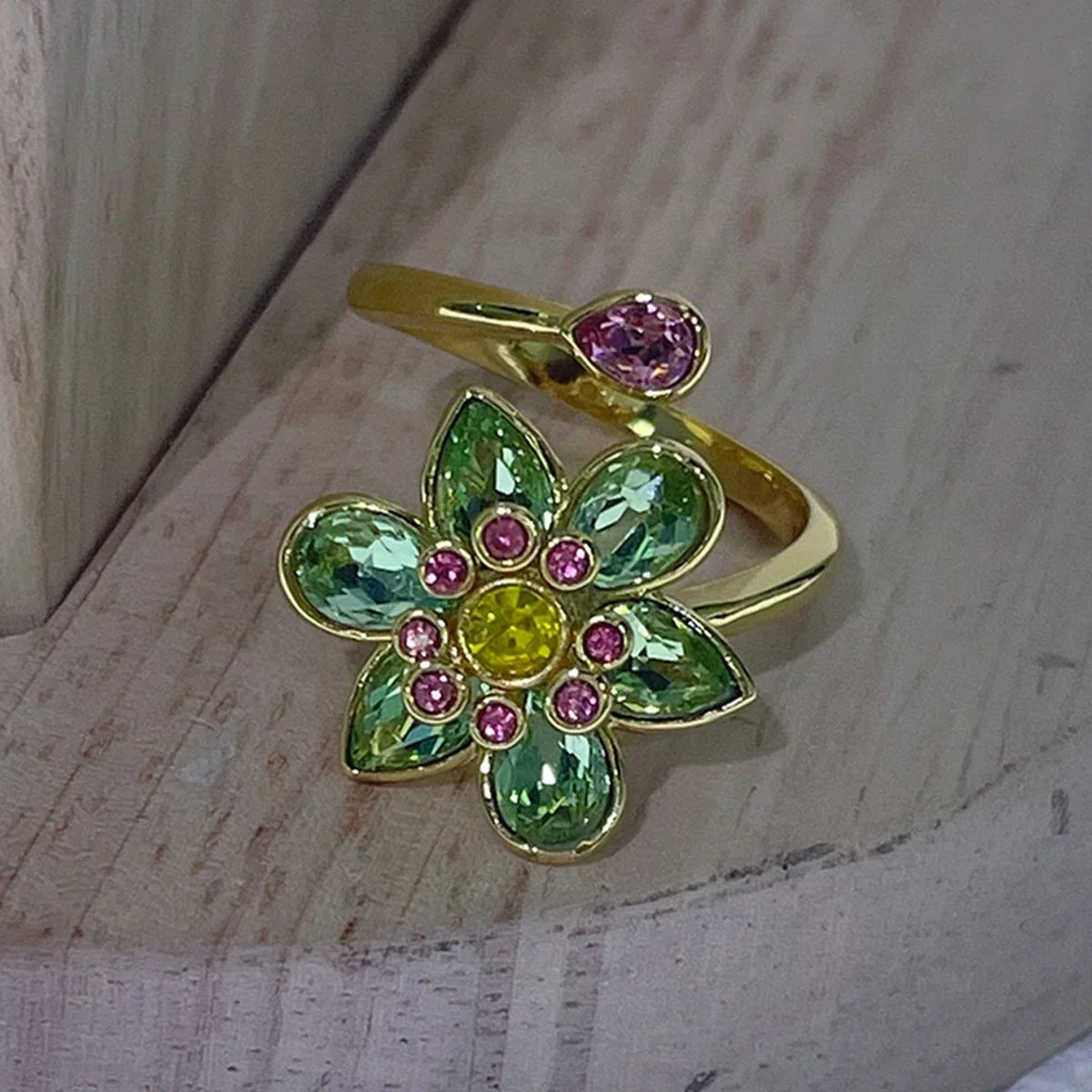 Flower Crystal Jewelry Set