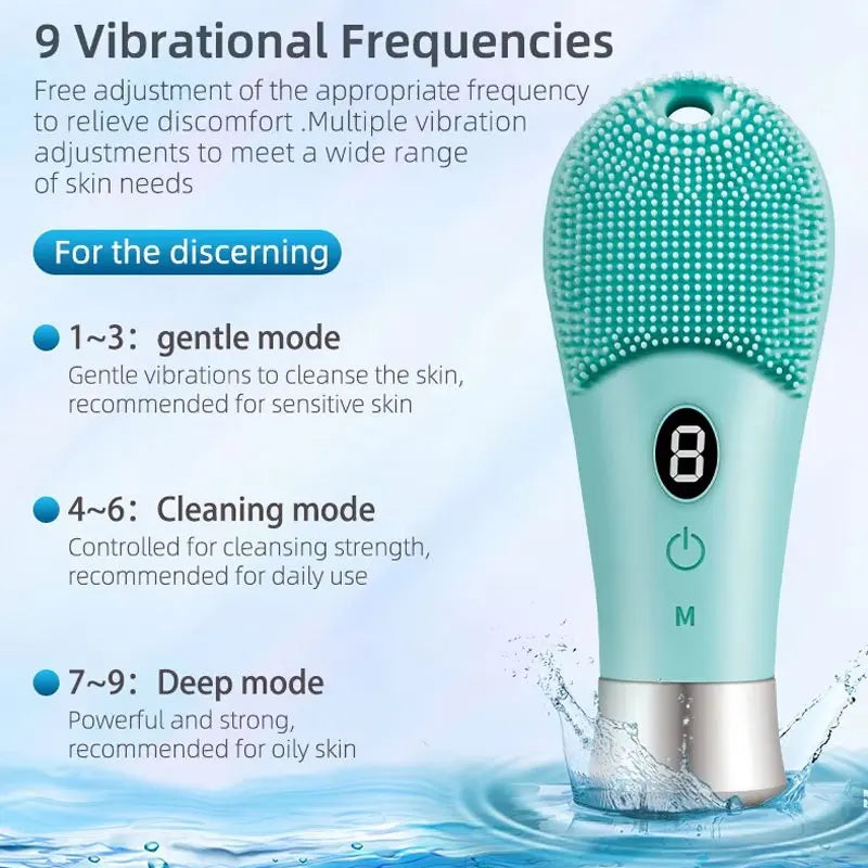 Electric Facial Cleansing Brush Tool