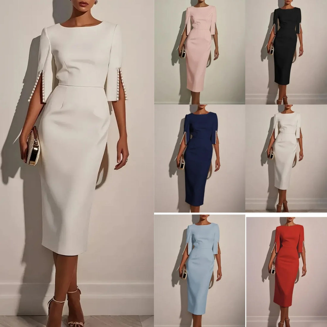 Elegant Office Wear Women Dress