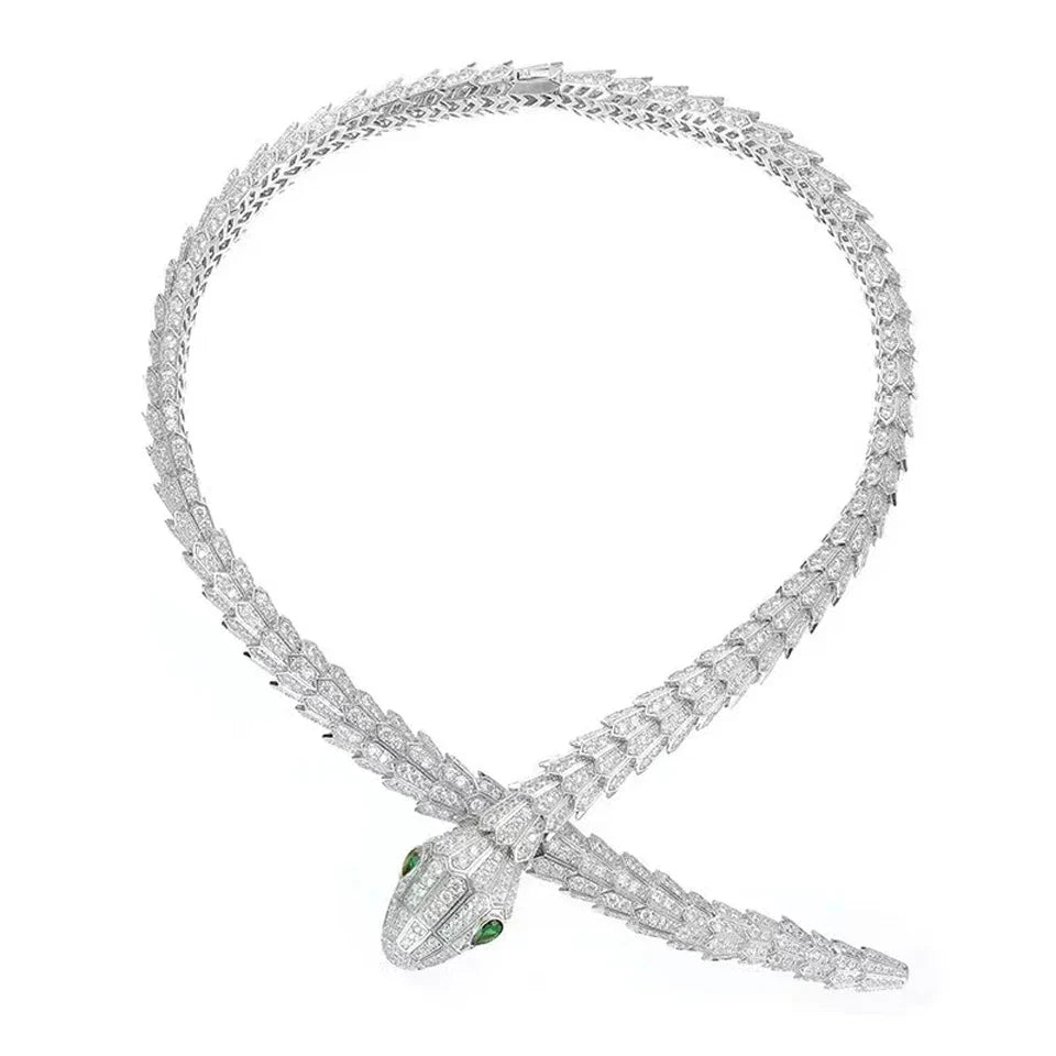 Snake Shape Zircon Jewelry Set