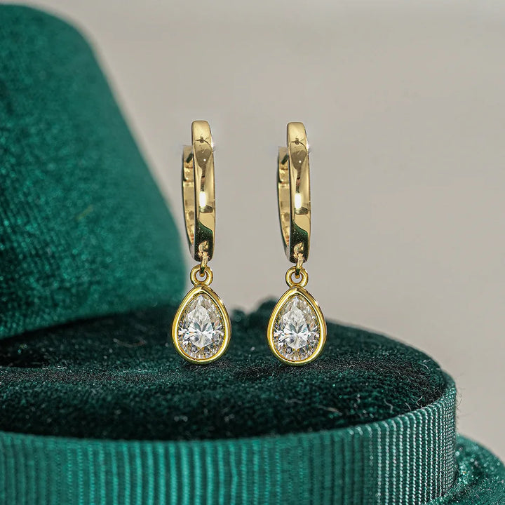 Moissanite Drop Earrings Women