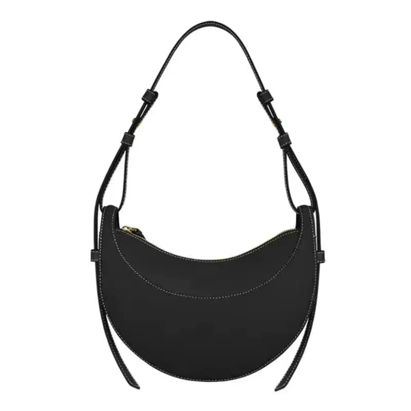 Crescent Zipper Shoulder Crossbody Bag