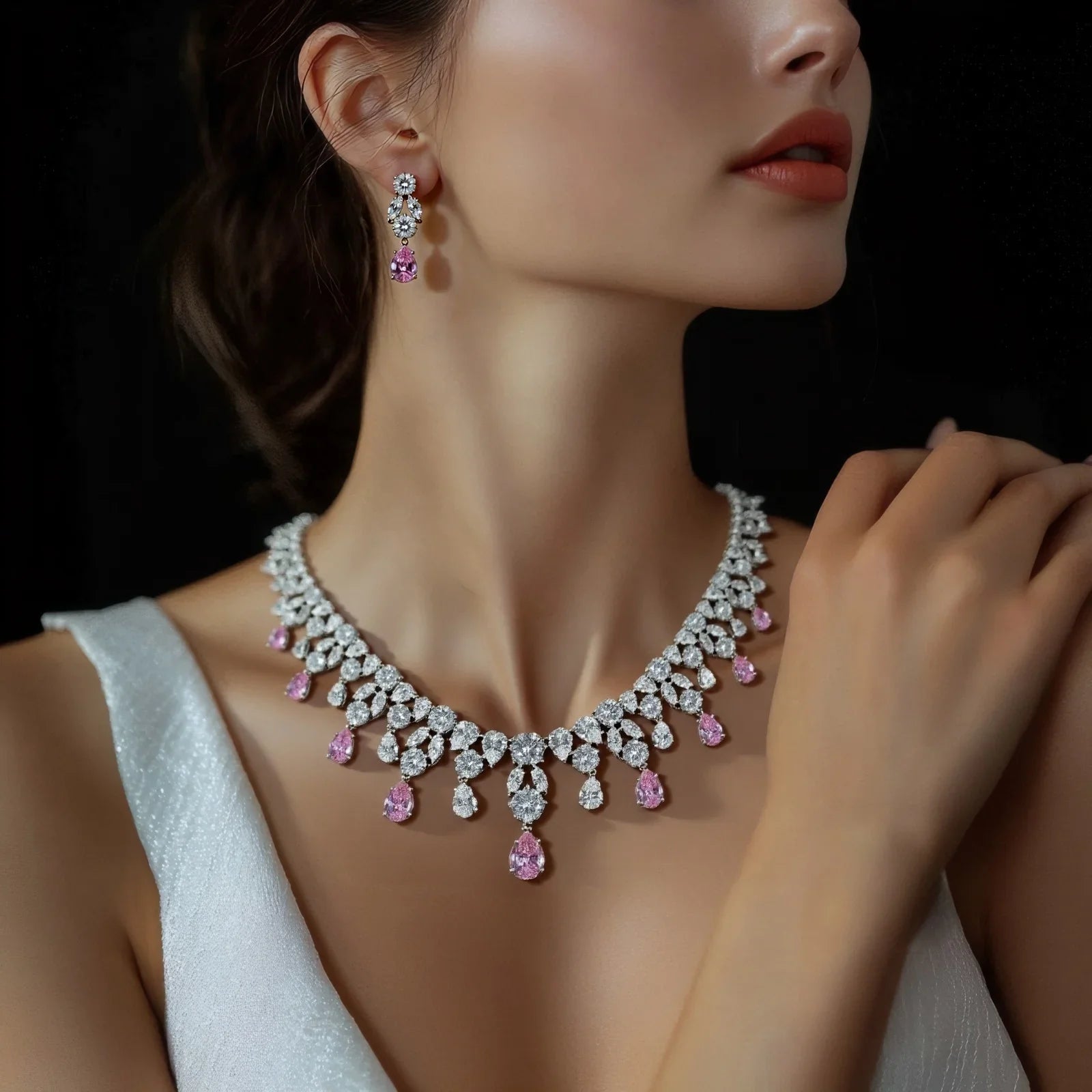 Bridal Zirconia Choker Set